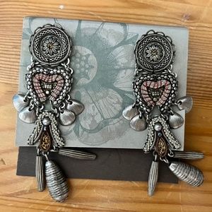 Ayala Bar earrings: Metal light, Boudica Summer Indigo Collection